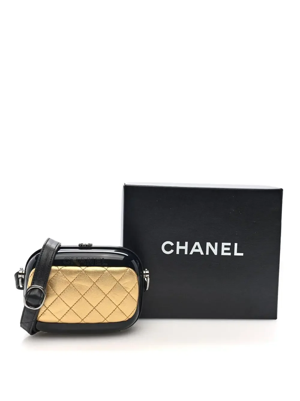 Chanel Lambskin Quilted Plexiglass Box #202662C12